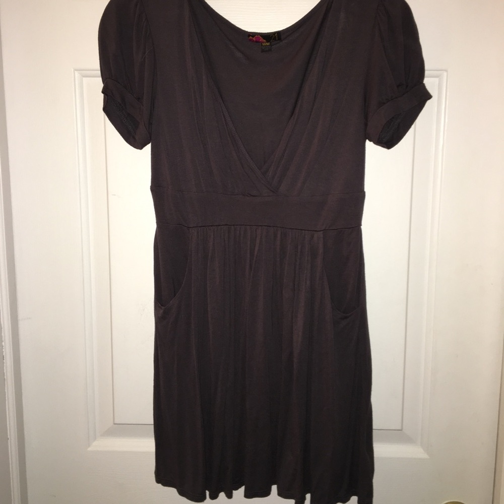 Grey Forever 21 shirt dress